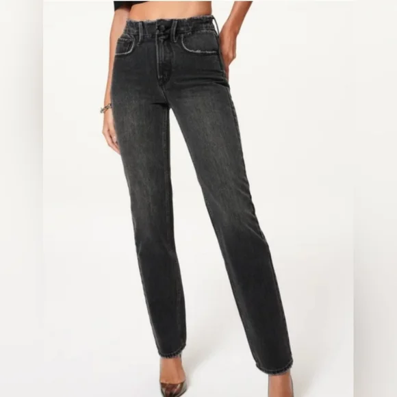 Good American | Black High-Waist Jeans - Picture 1 of 4